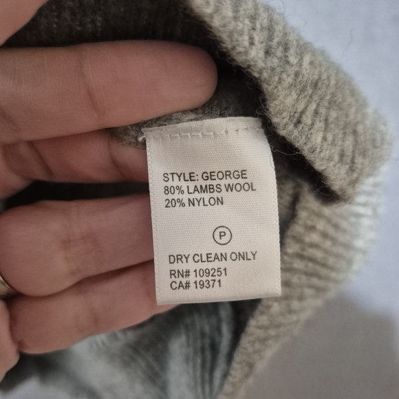 Trovata Women's Pull Over Lambs Wool Blend Style George Hoodie Knit Sweater L - Picture 6 of 8